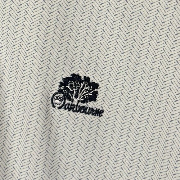 Greyson Mens XL Golf Shirt Short Sleeve Polo Performance Herringbone Oakbourne - Picture 6 of 11